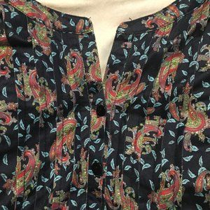 Reborn 2X / XXL Boho Shirt/Tunic Paisley Great Condition